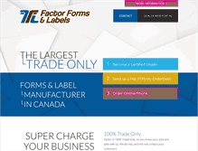 Tablet Screenshot of factorforms.com